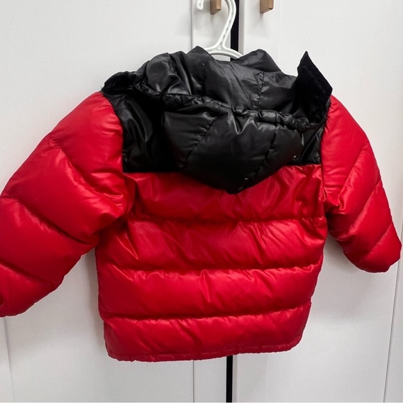 The North Face red black kids puffer coat jacket size 7 - Picture 3 of 3